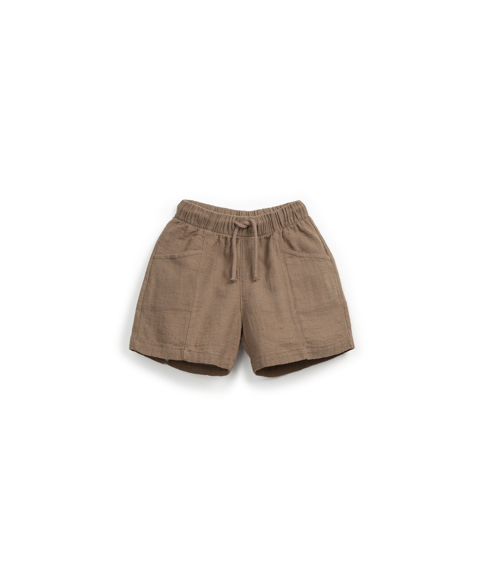 Pantalón corto algodón marrón