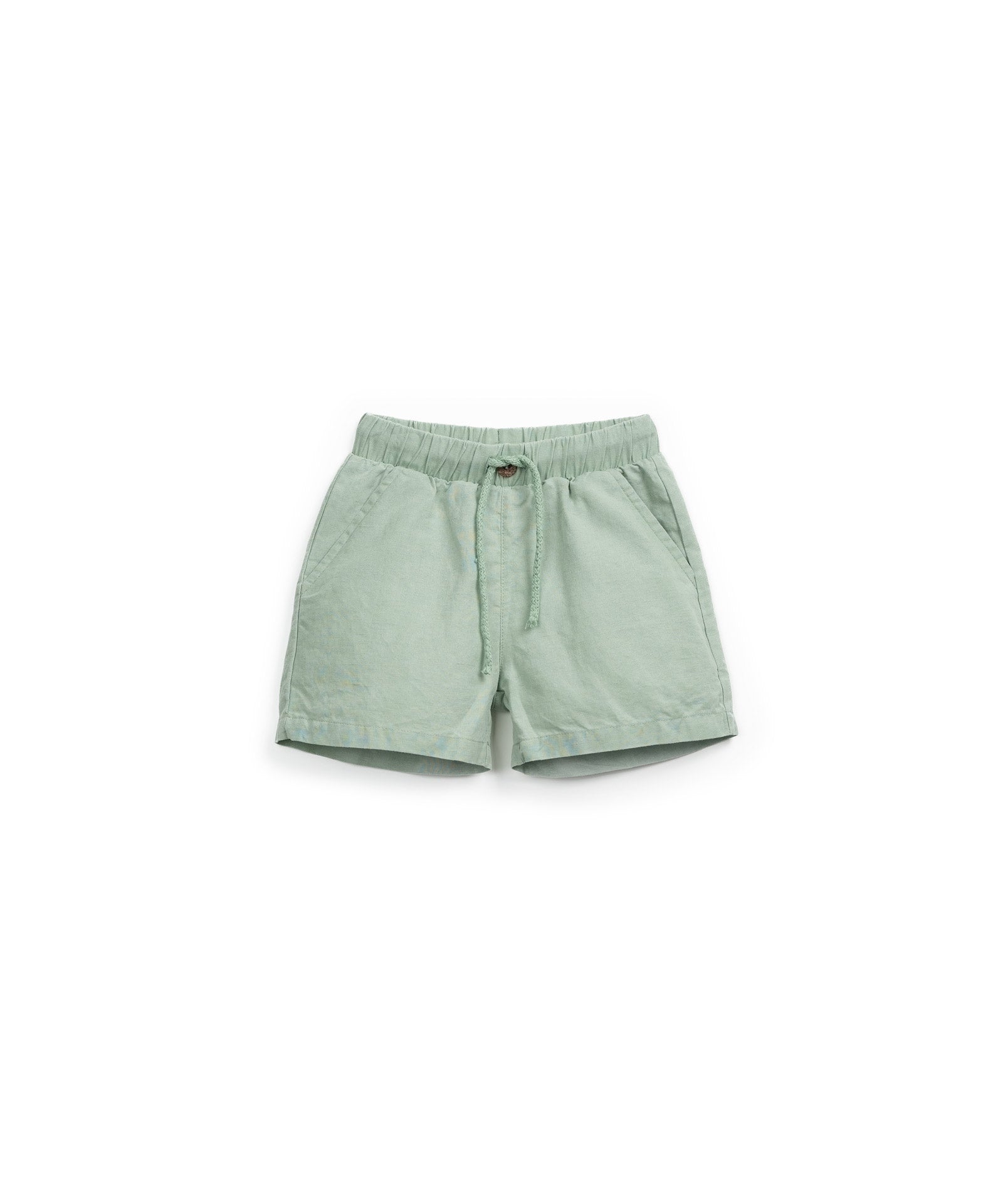 Pantalón corto lino verde