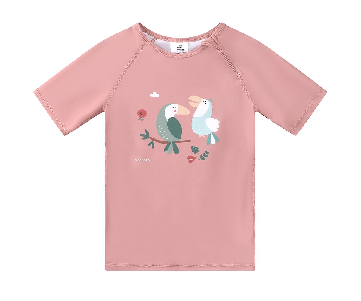 Camiseta baño loros