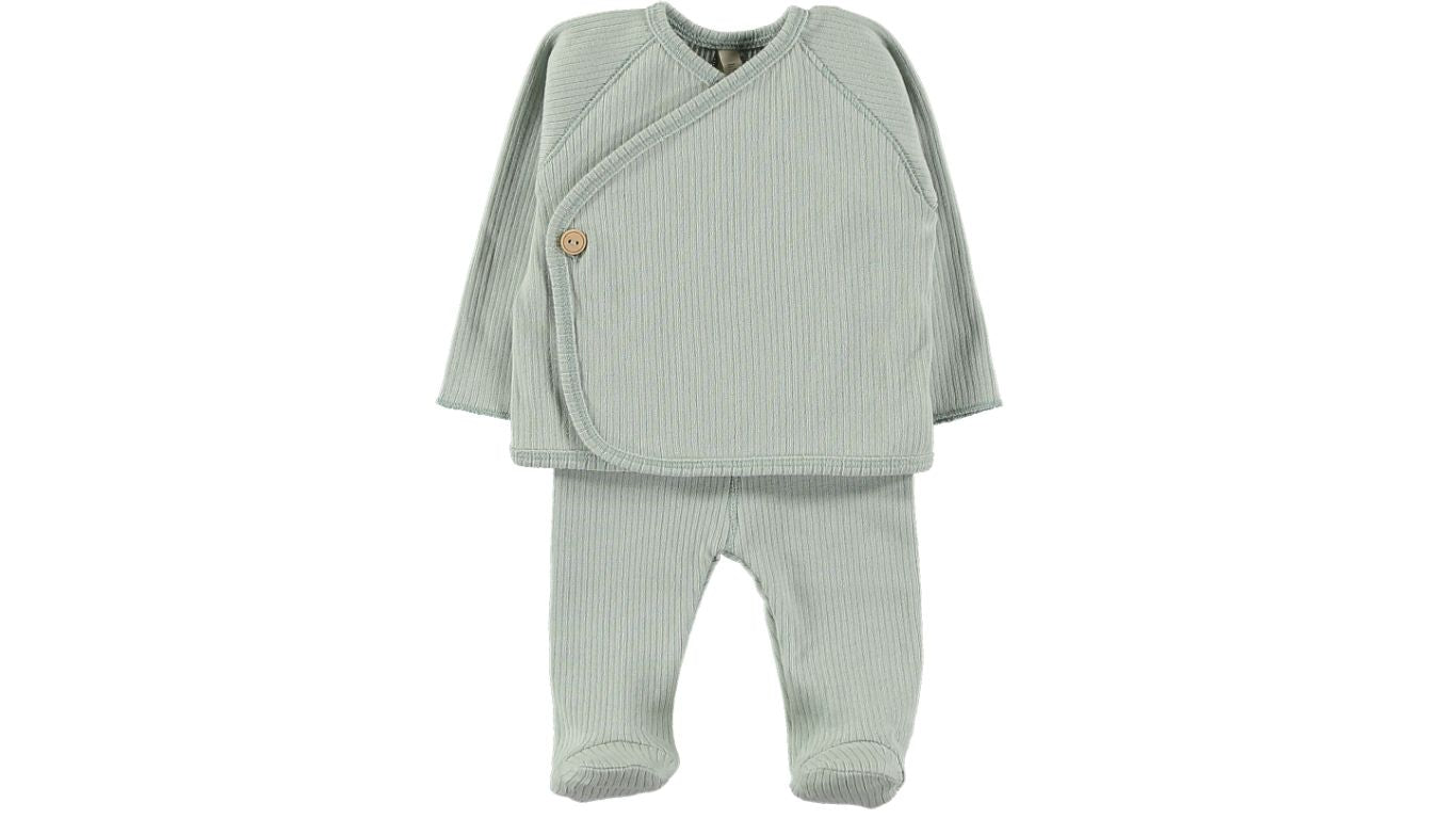 Conjunto Easy Canalé Prematuro Verde
