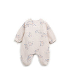 Pelele tejido estampado pájaros