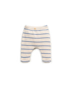 Leggings afelpados rayas azules