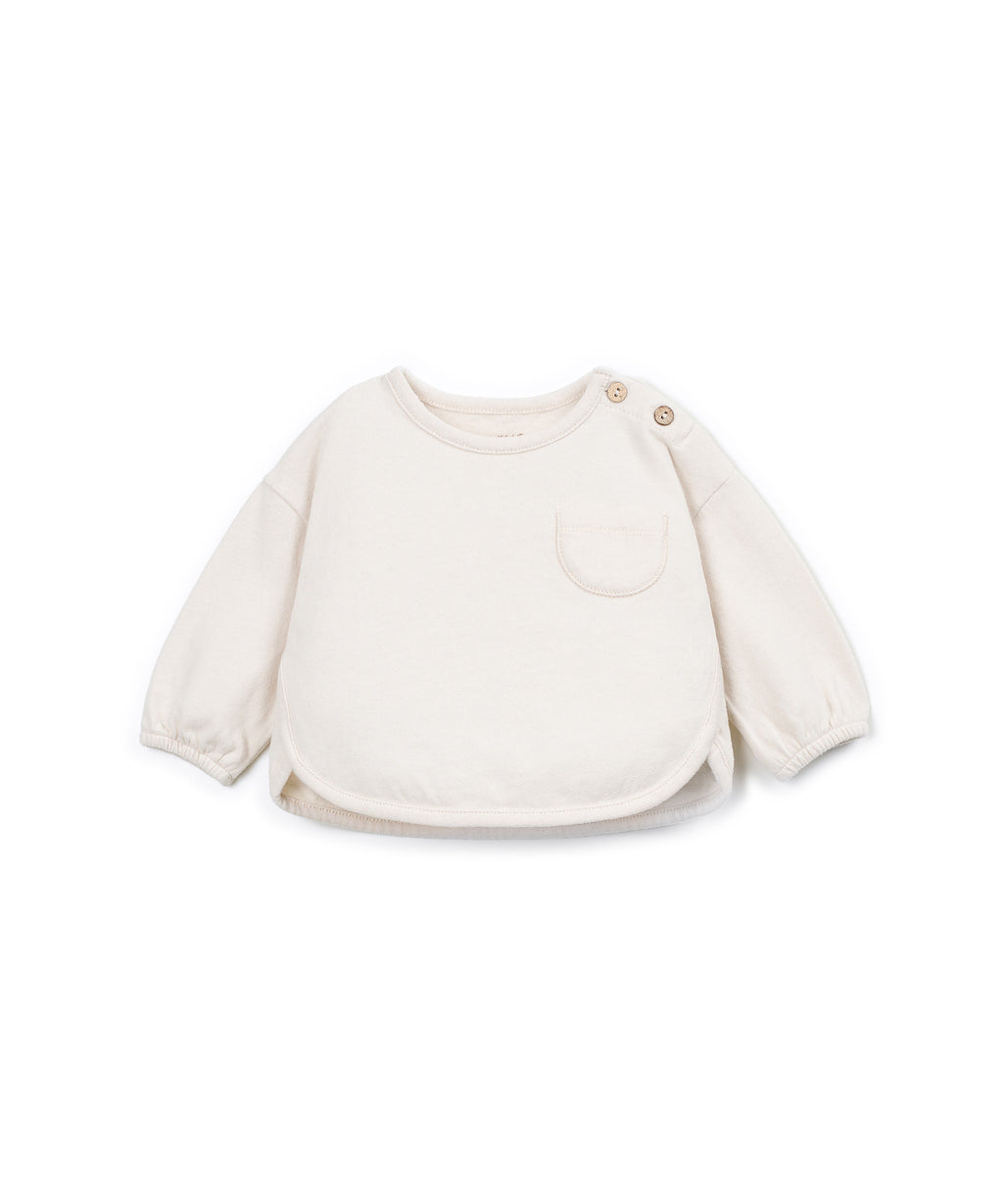 Camiseta manga larga beige