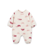 Mono jersey estampado nubes crudo