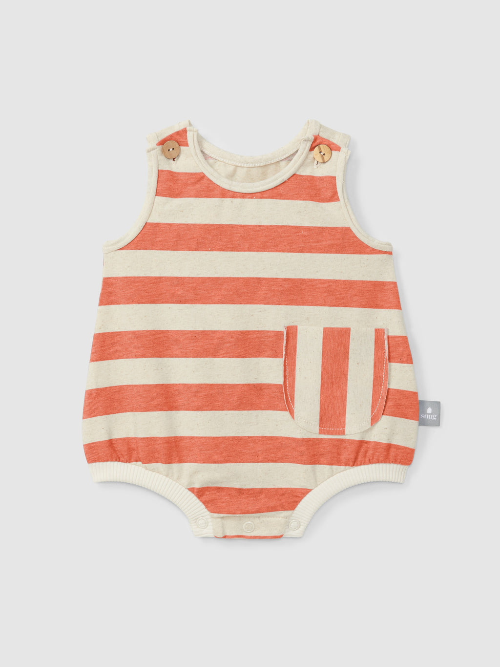Pelele Rayas Snug Naranja