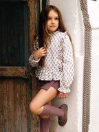 Conjunto falda-pantalón Meira berenjena - vista principal
