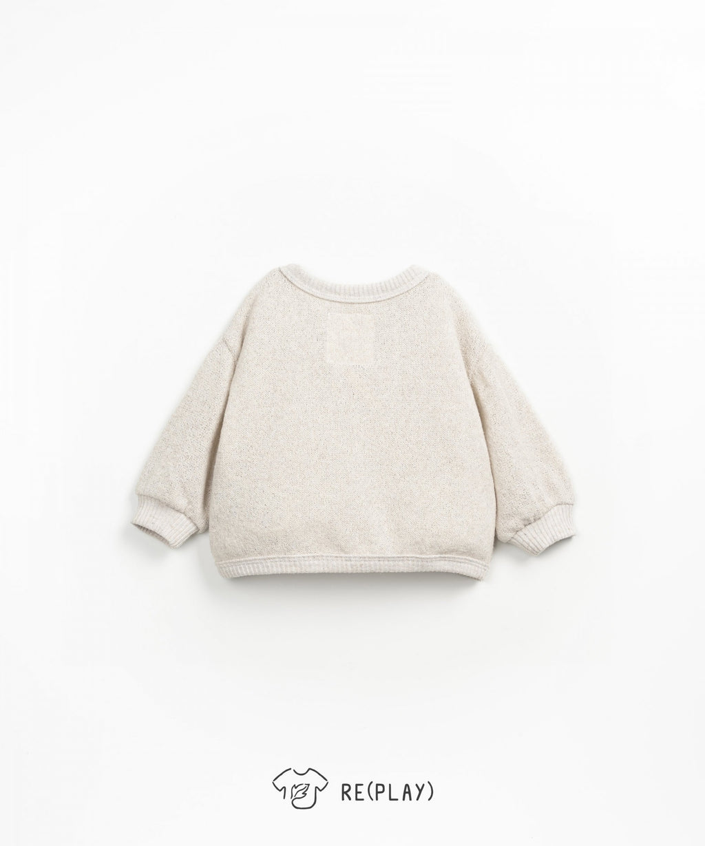 Chaqueta beige punto