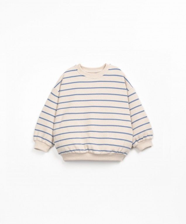Jersey rayas azules y beige