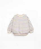 Jersey rayas azules y beige