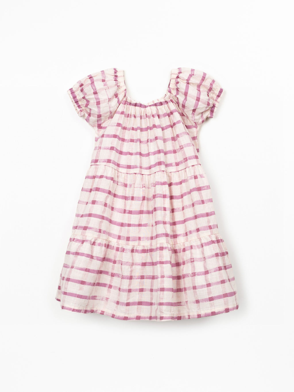 Vestido cuadros vichy rosas Play Up