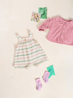 Peto rayas verdes y rosas Play Up
