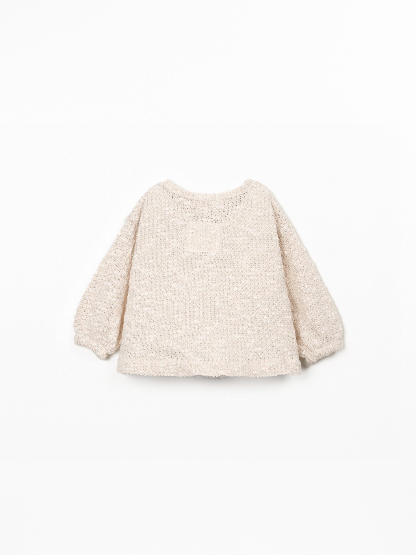 Cardigan piqué fantasía beige Play Up