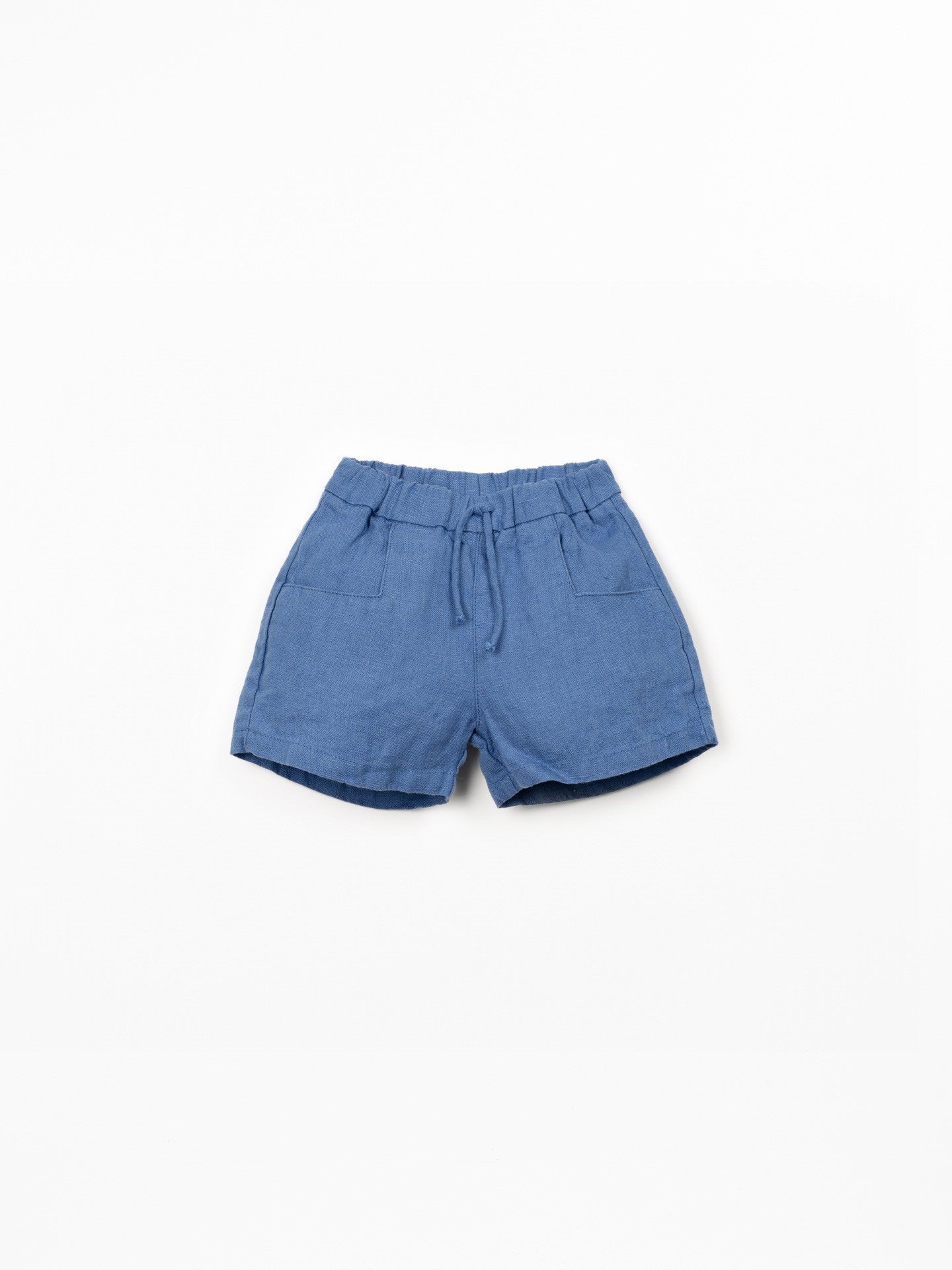 Pantalón corto azul lino baby Play Up
