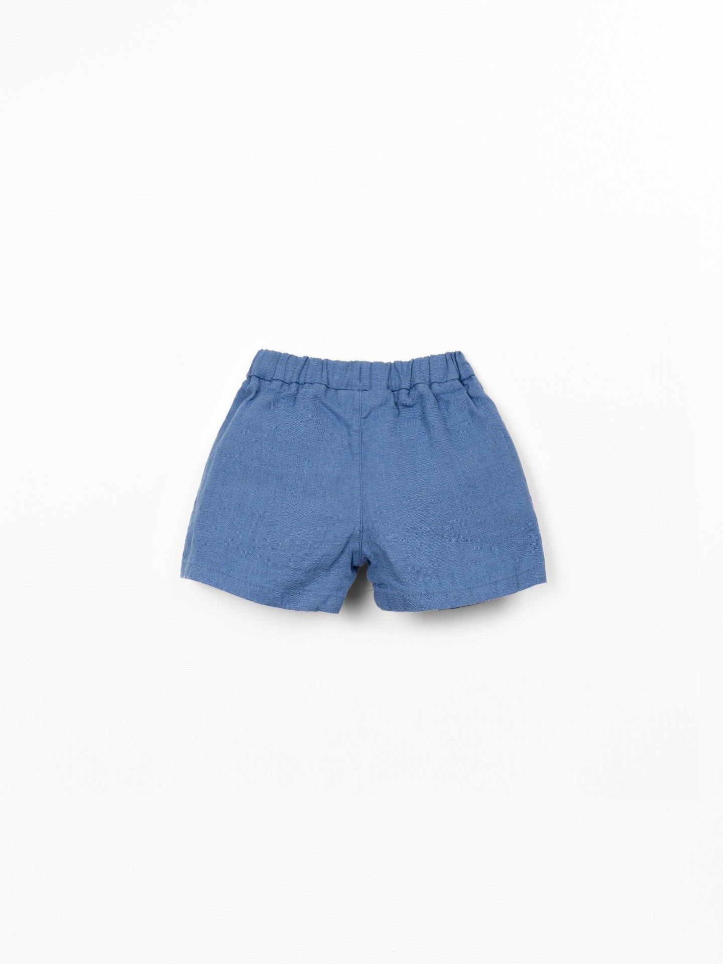 Pantalón corto azul lino baby Play Up