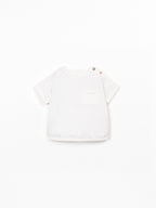 Camiseta manga corta blanca Play Up baby