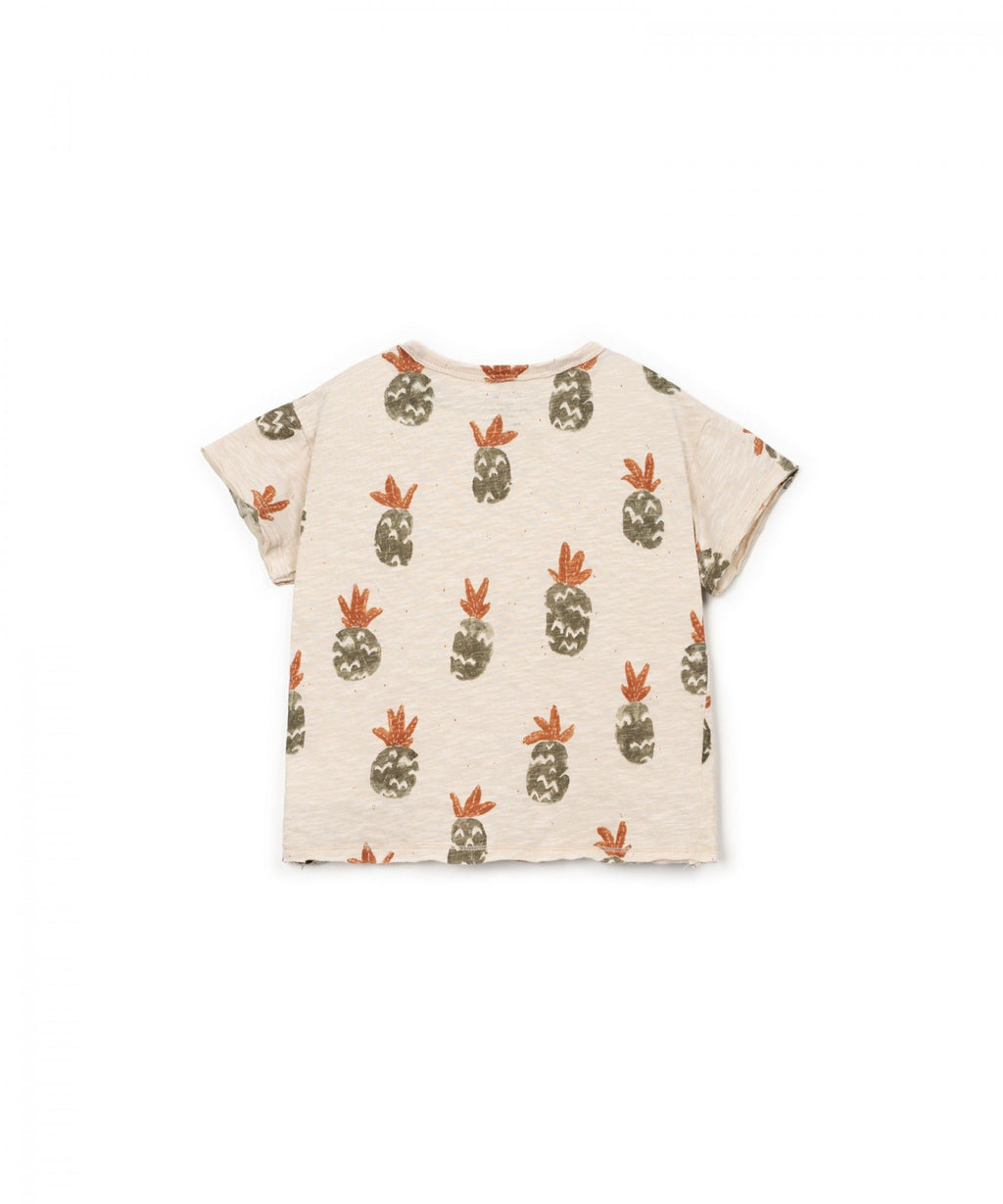 Camiseta manga corta rayas piñas KID Play Up