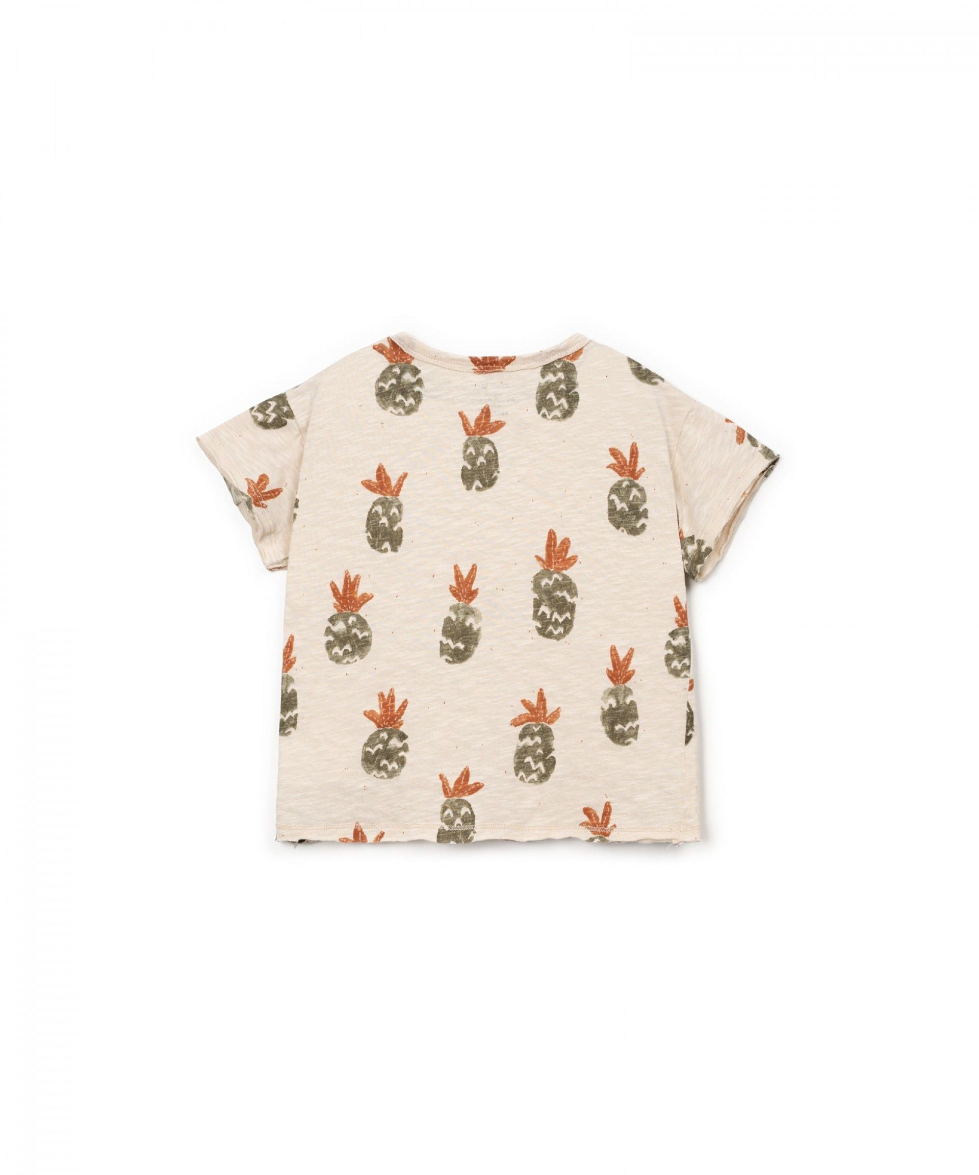 Camiseta manga corta rayas piñas KID Play Up