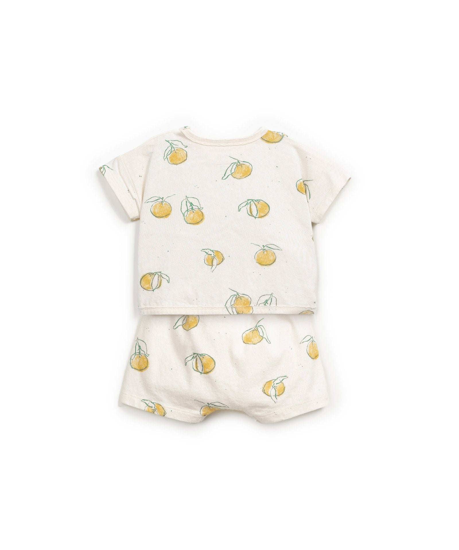 Pijama algodón corto dos piezas limones