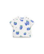 Camiseta manga corta fresas azules