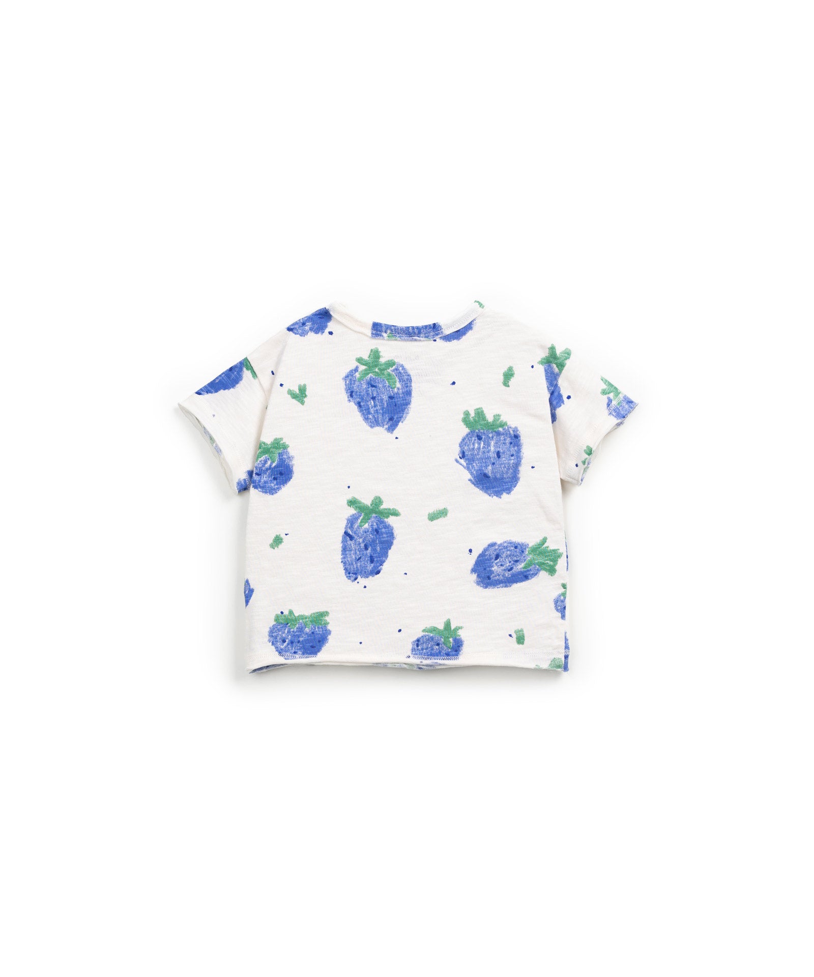Camiseta manga corta fresas azules