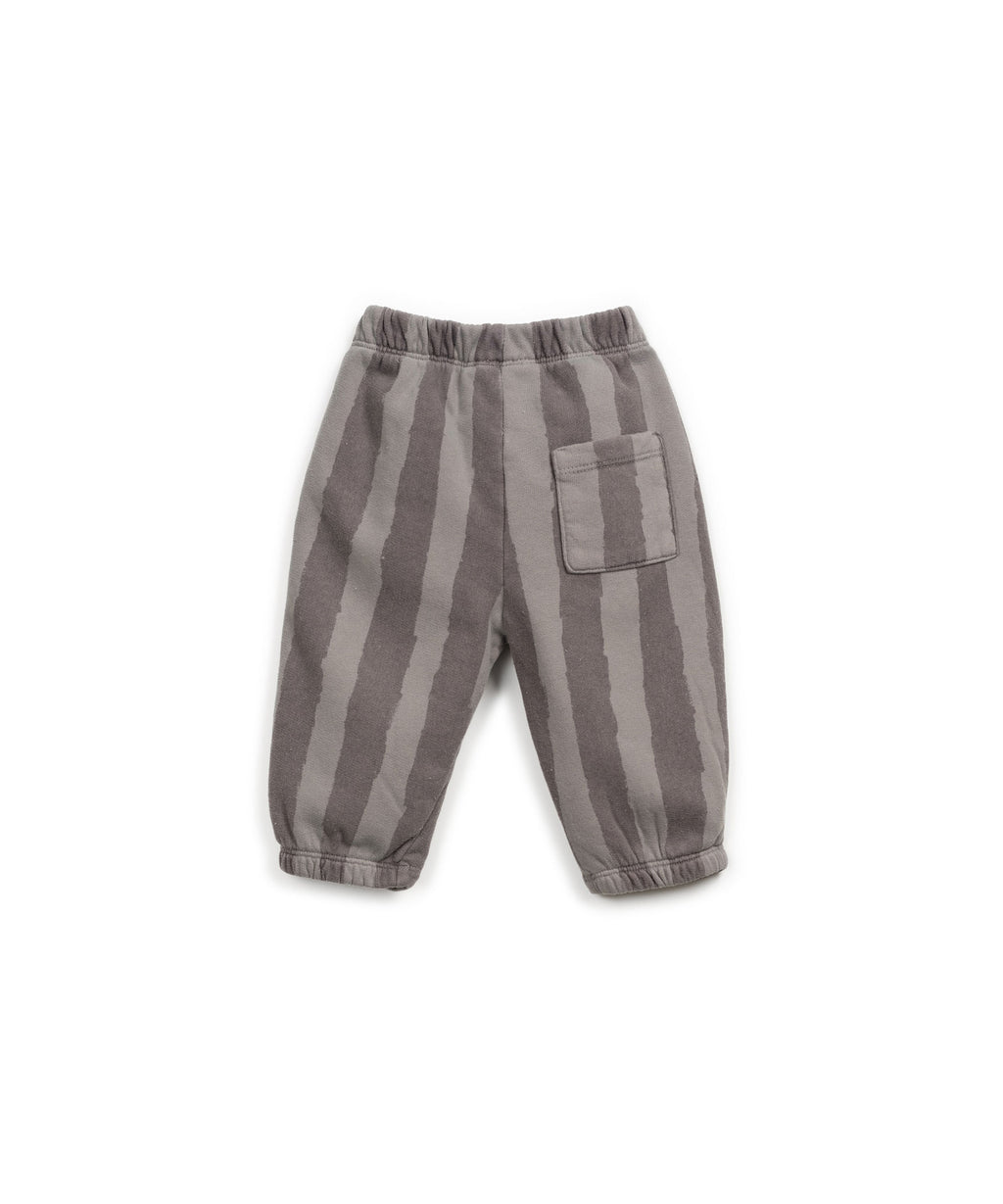Pantalón chandal rayas grises