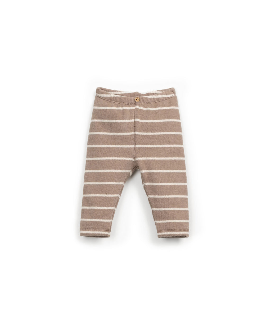 Leggins felpa rayas