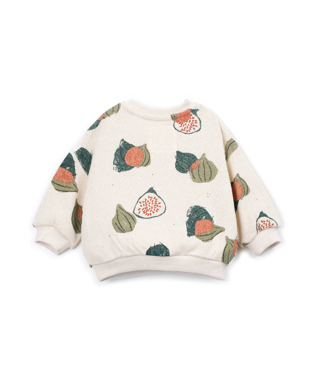 Sudadera jersey estampado higos