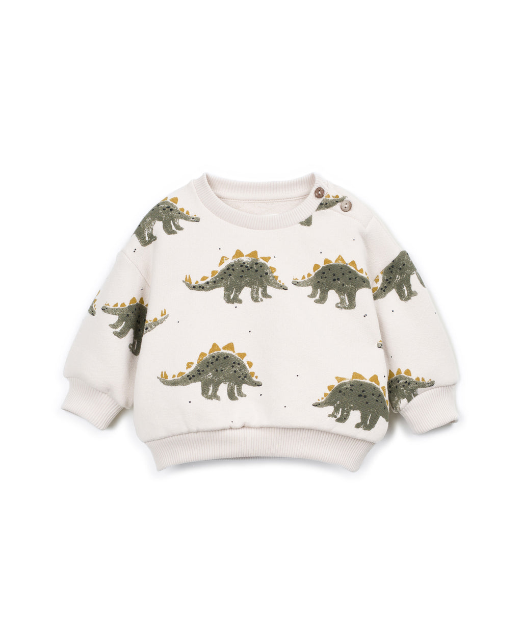 Sudadera felpa estampada Dino