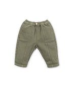 Pantalón en sarga verde