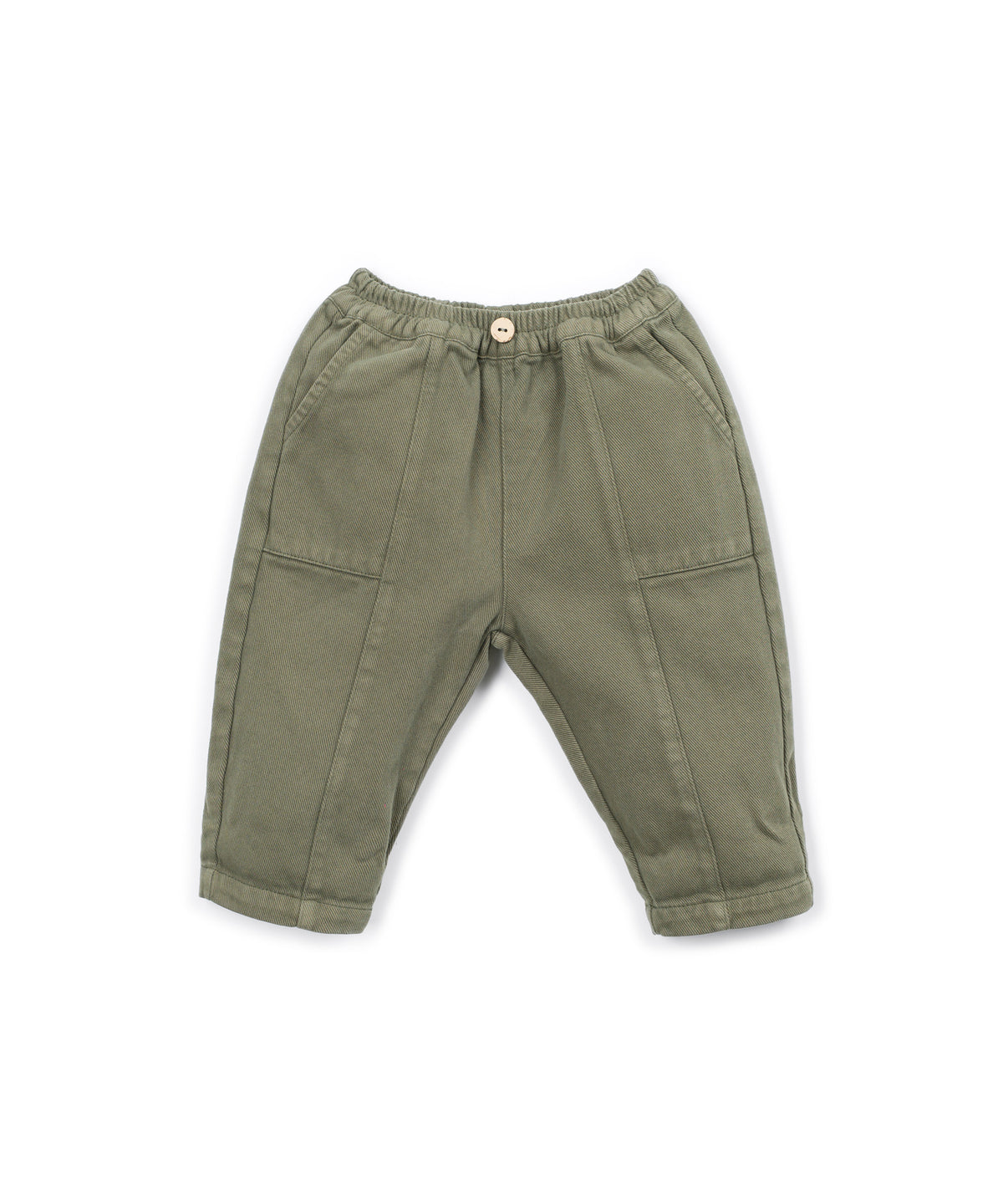 Pantalón en sarga verde