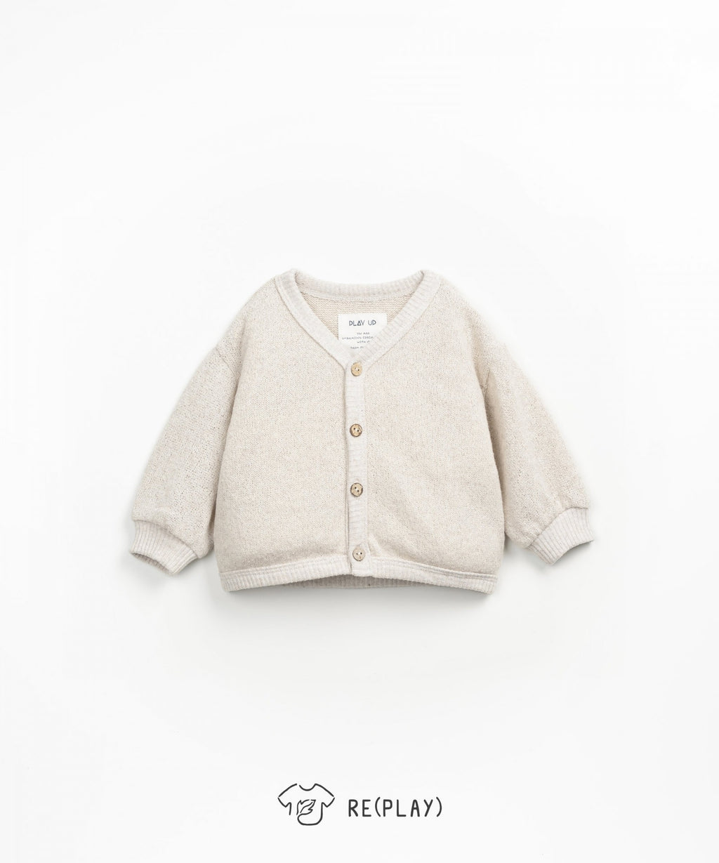 Chaqueta beige punto