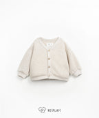 Chaqueta beige punto