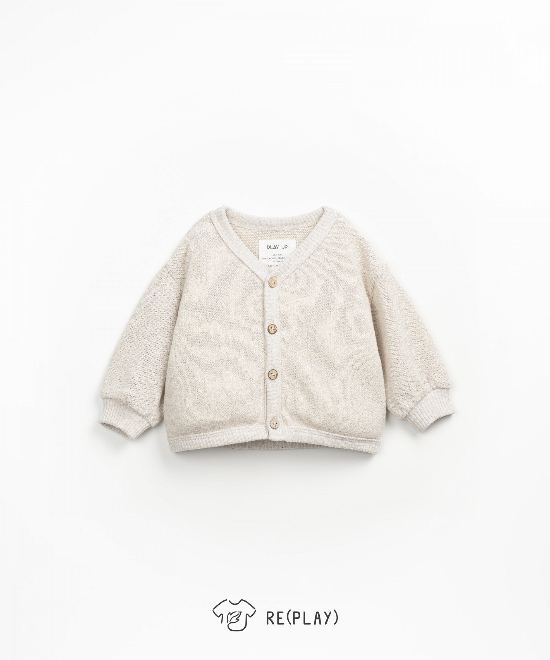 Chaqueta beige punto