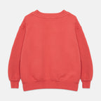 Sudadera roja con estampado de flores