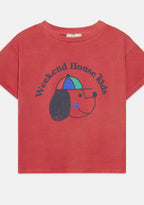 Camiseta manga corta roja perros Weekend House Kids