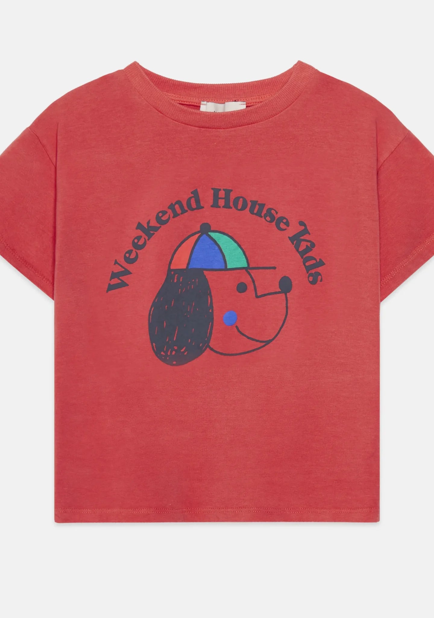 Camiseta manga corta roja perros Weekend House Kids