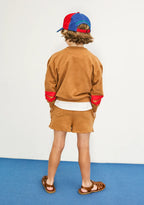Pantalón corto marrón perros Weekend House Kids