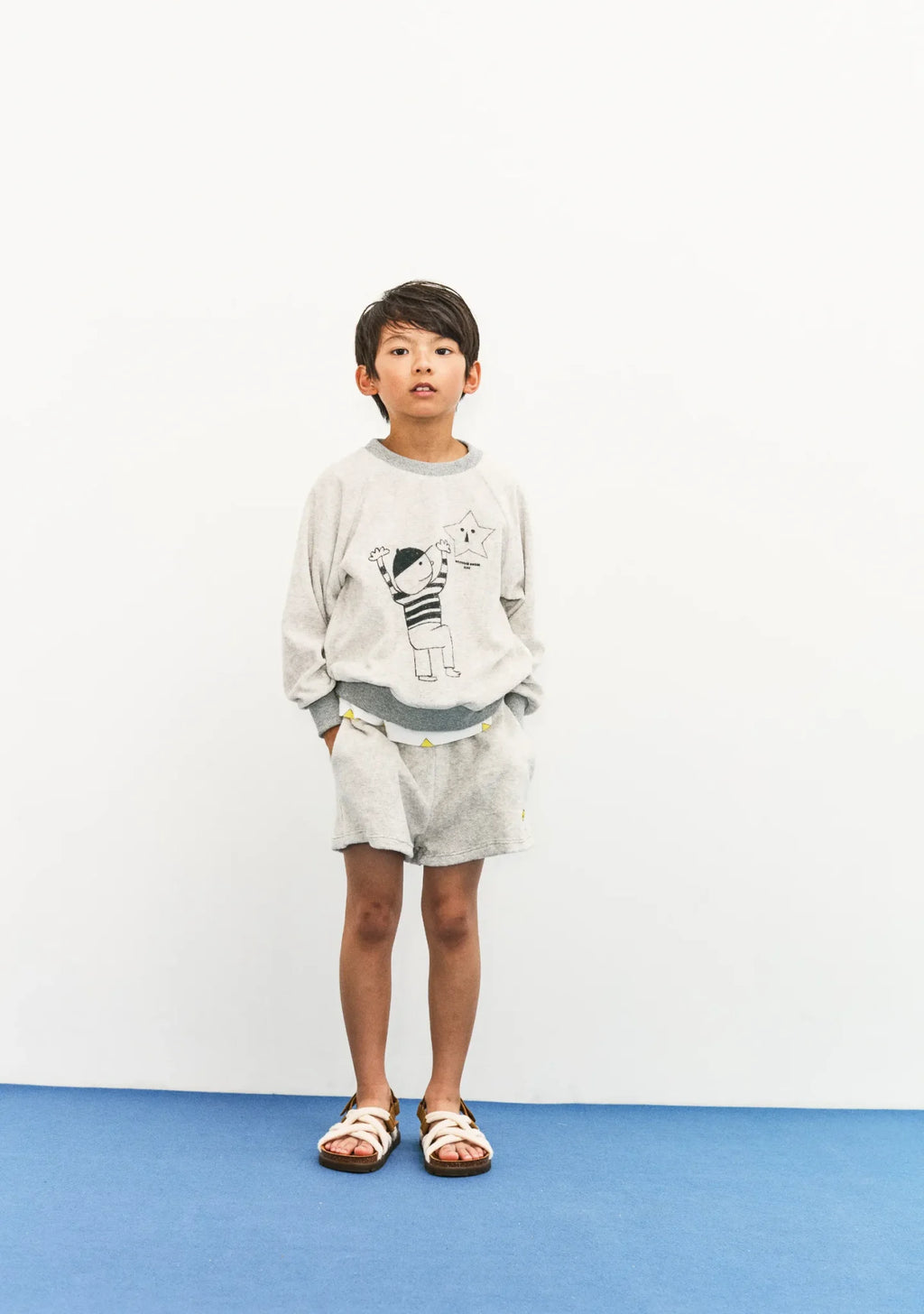 Pantalón corto de toalla con estrella WHK