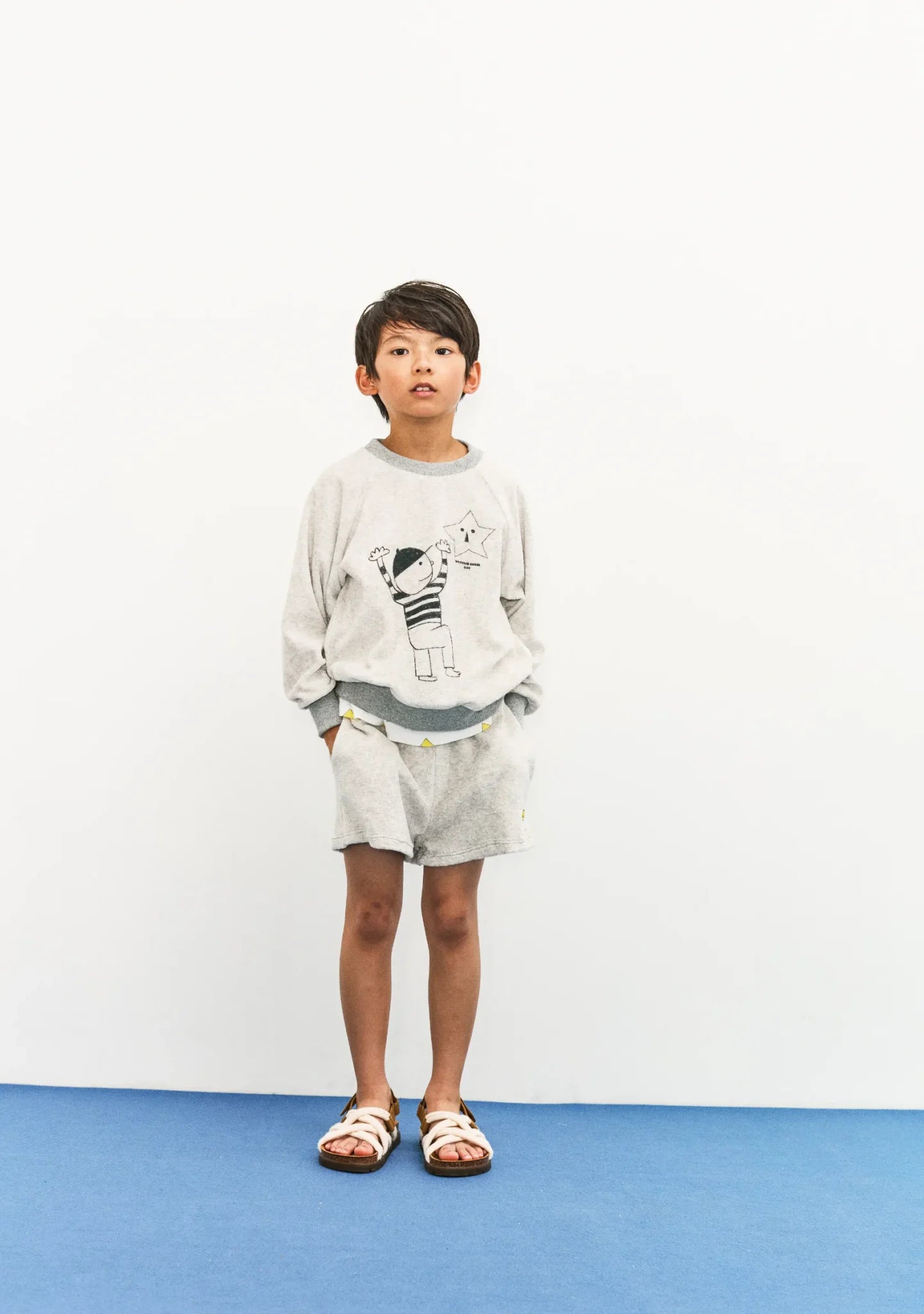 Pantalón corto de toalla con estrella WHK