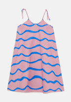 Vestido rosa olas azules Weekend House Kids