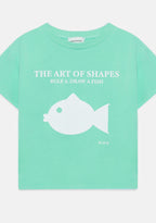 Camiseta manga corta olas turquesa Weekend House Kids