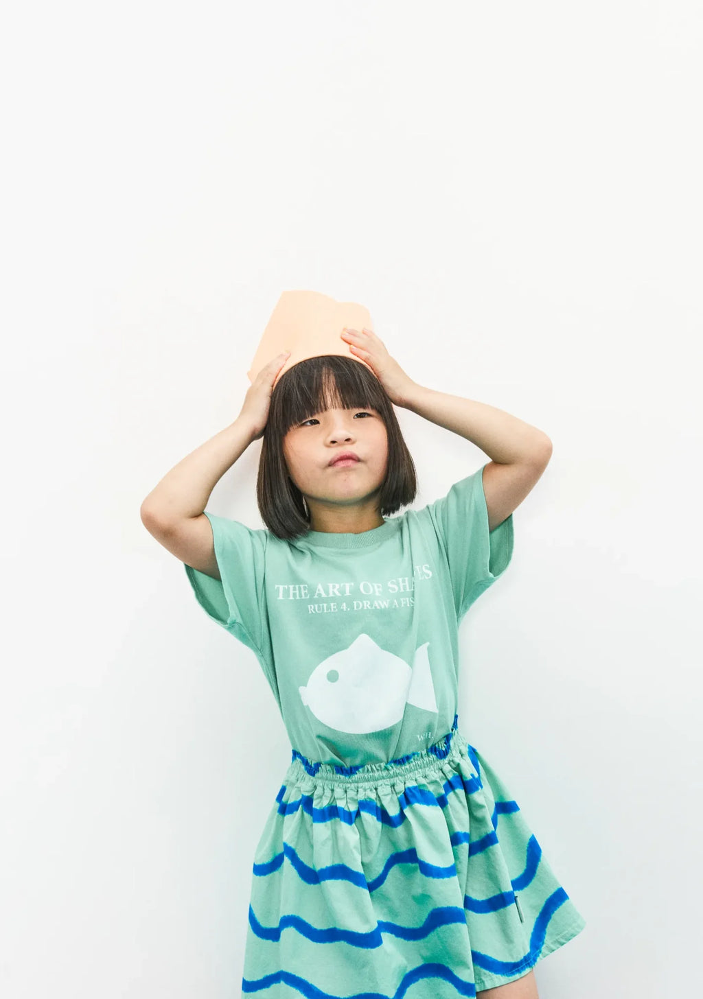 Camiseta manga corta olas turquesa Weekend House Kids