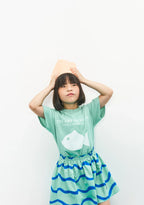 Falda turquesa de olas Weekend House Kids