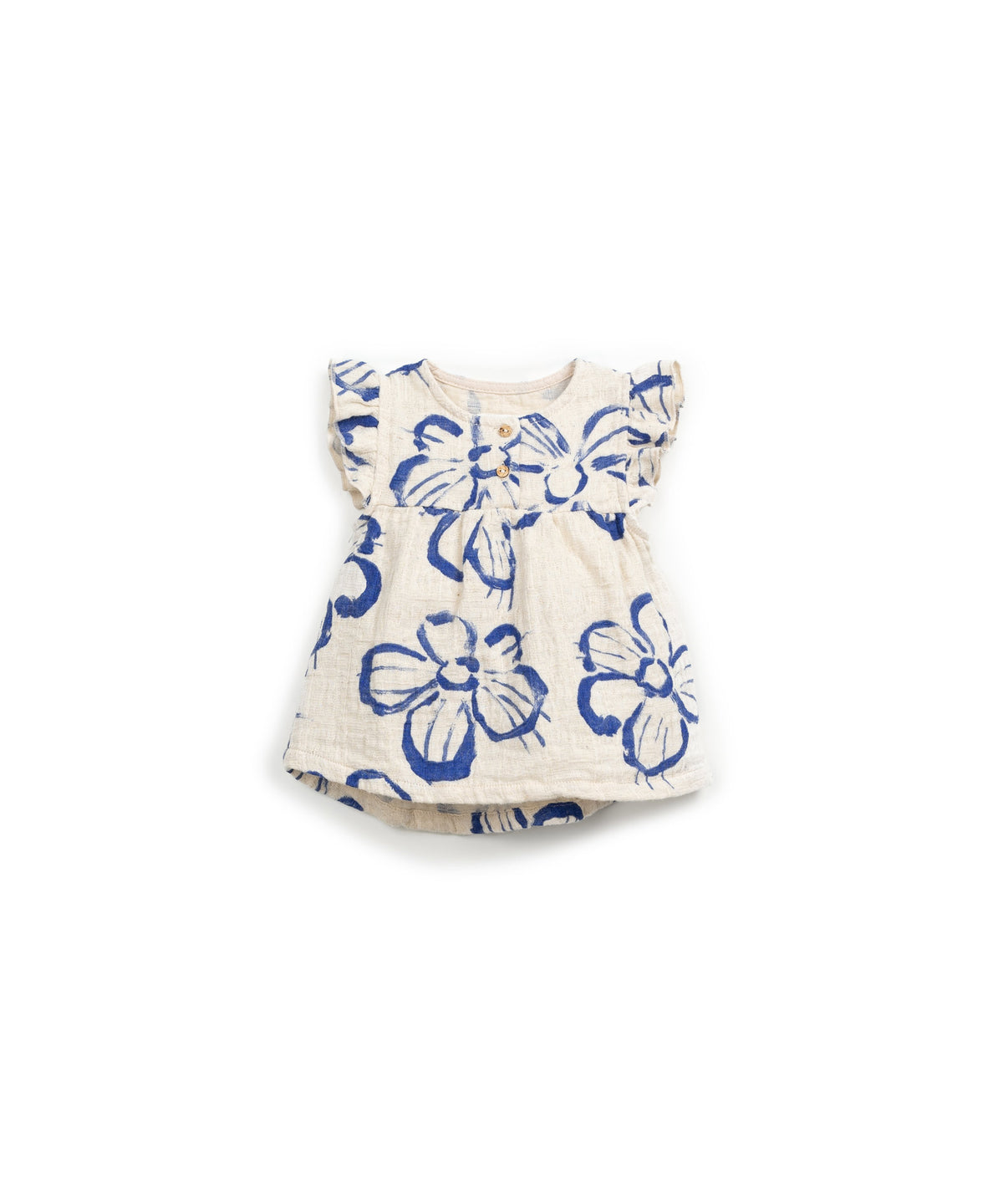 Vestido lino estampado floral baby