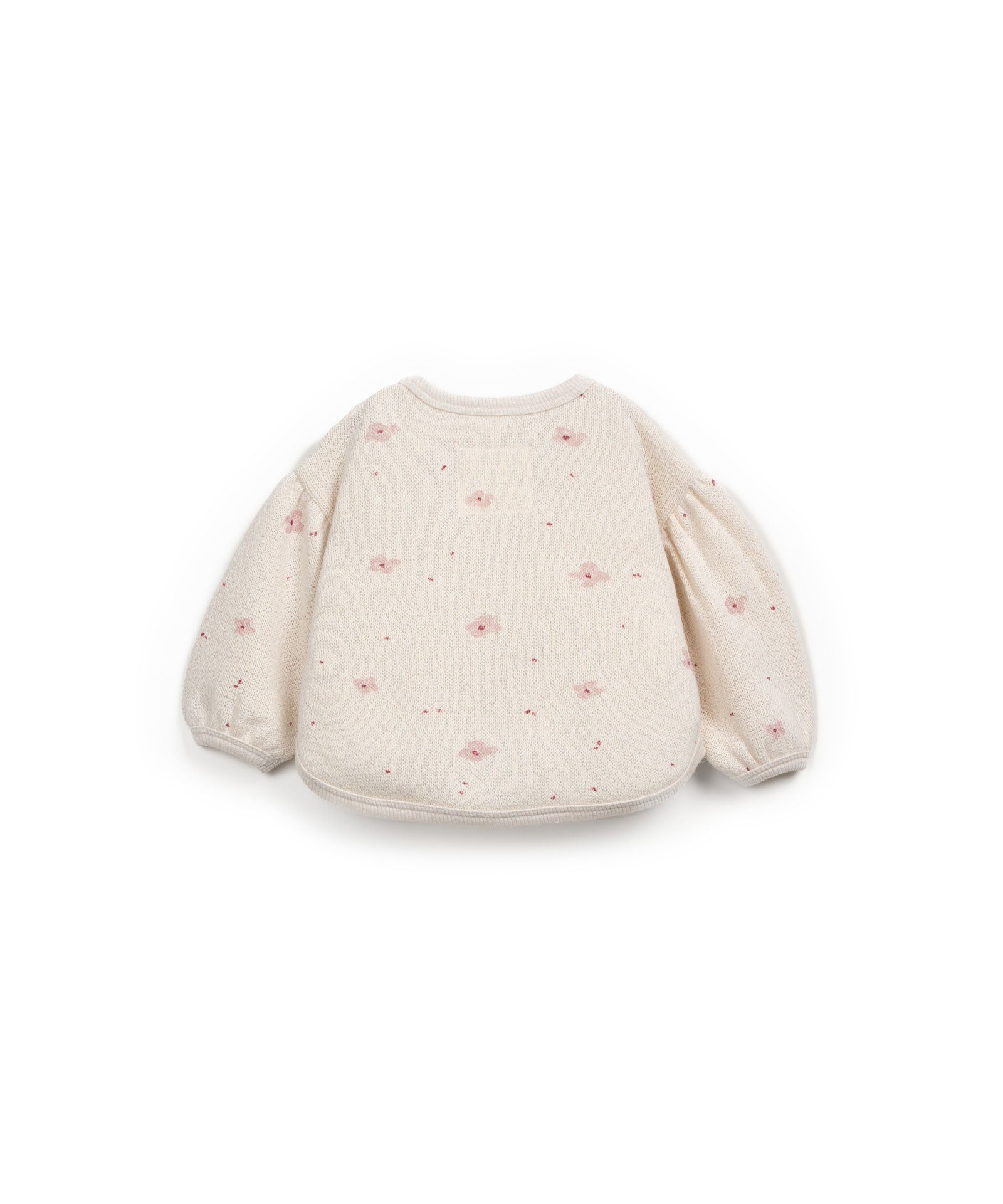 Jersey sudadera de punto con florecitas