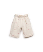 Pantalón de punto  florecitas