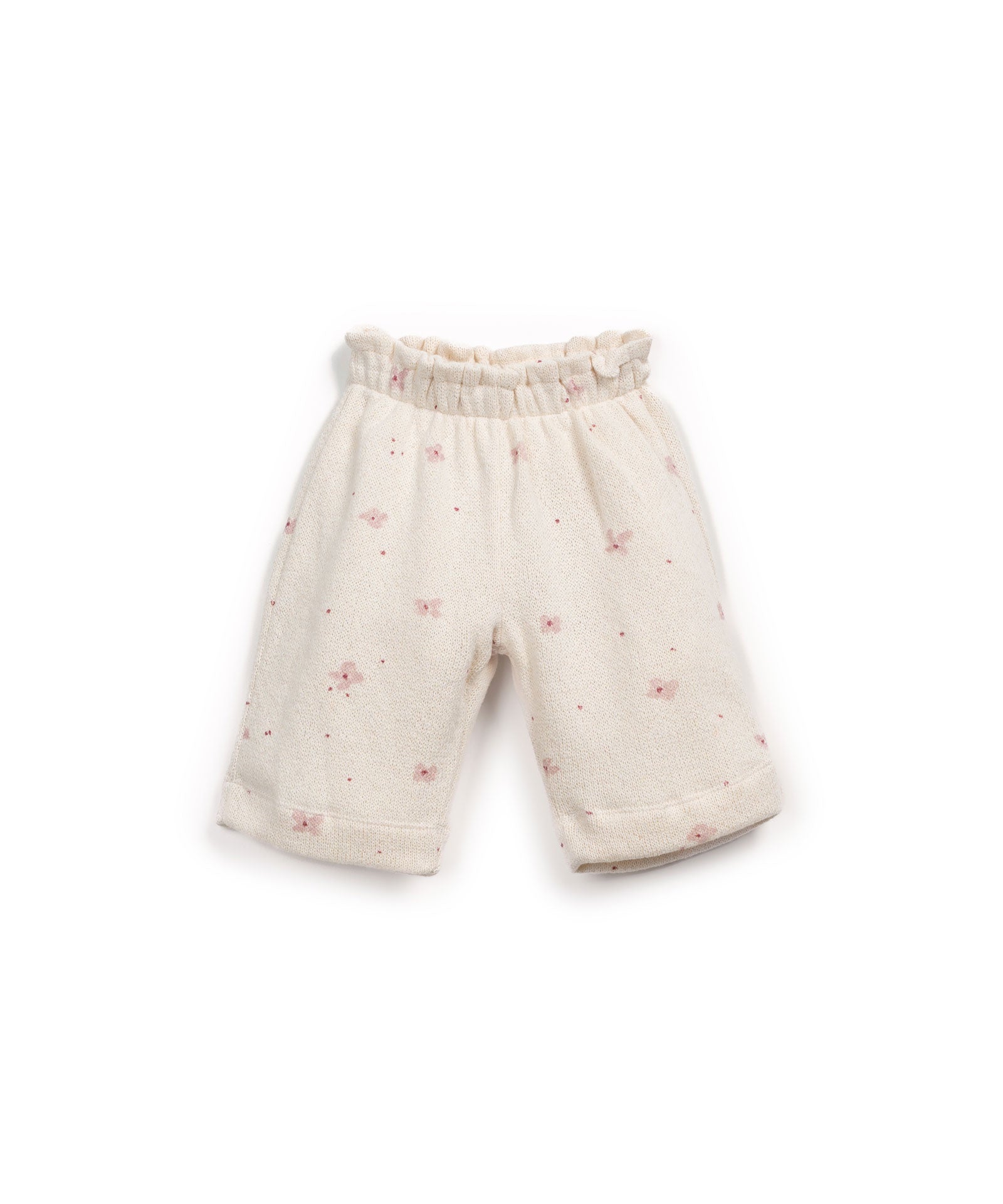 Pantalón de punto  florecitas