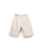 Pantalón de punto  florecitas