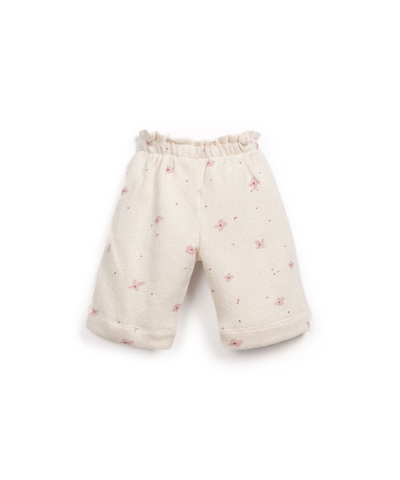 Pantalón de punto  florecitas