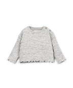 Sudadera gris canalé